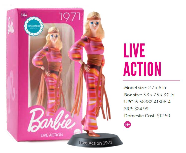 #790-1005 Live Action Barbie Collectible Figure – with Stand