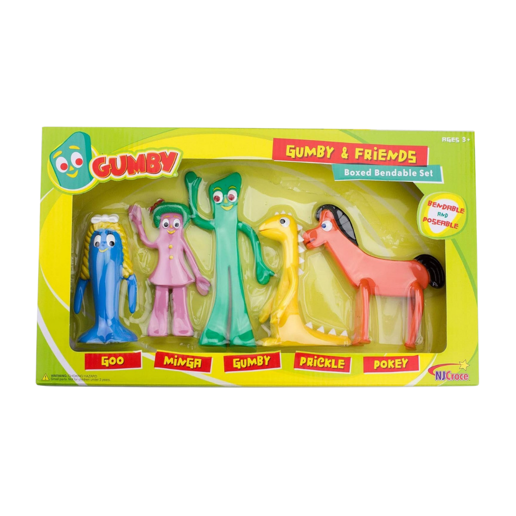 GUMBY フィギュア まとめ売り Gumby & Friends Boxed Bendable Set/Figures Sealed In Original