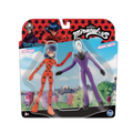 #55150 FlexFigs™ Miraculous “Transformation” 2-Pack (Ladybug & Hawk Moth).     Min Qty 6