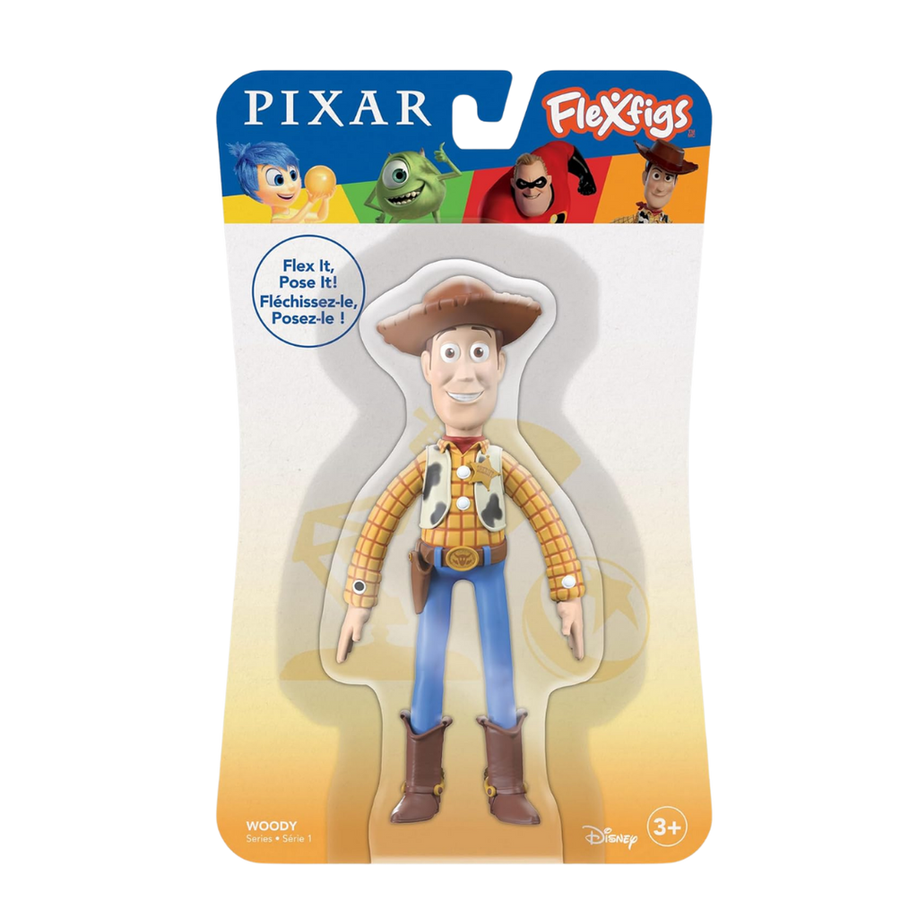 #55275 Pixar Woody 4.7” FlexFigs Bendable Figure – Series 1.     Min Qty 4