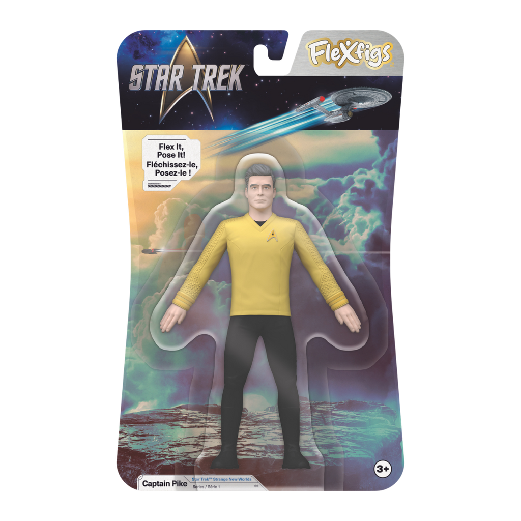 #55029 FlexFigs™ Star Trek™ Captain Pike 5” Bendable Figure.     Min Qty 4