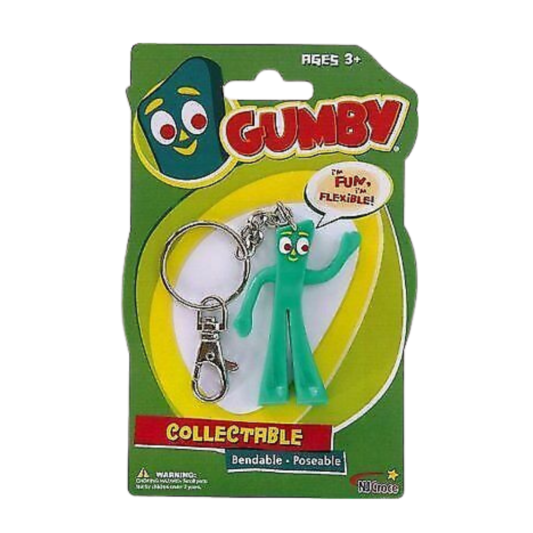 #KR 108 Gumby 3in Bendable Keychain.(Amazon sellers restricted)       Min Qty 4
