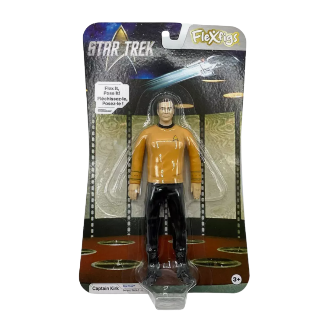 #55030 Flexfigs™ - Star Trek™ Captain Kirk 5" Ages 3+.      Min Qty 4