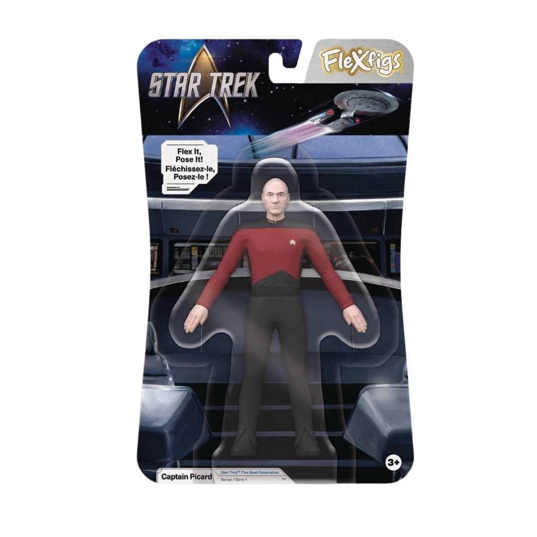 #55031 FlexFigs™ Star Trek™ Captain Picard 5” Bendable Figure.      Min Qty 4