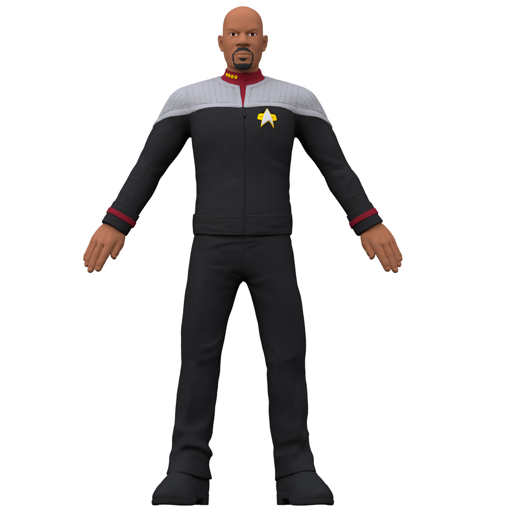 #55032 FlexFigs™ Star Trek™ Captain Sisko 5” Bendable Figure.    Min Qty 4