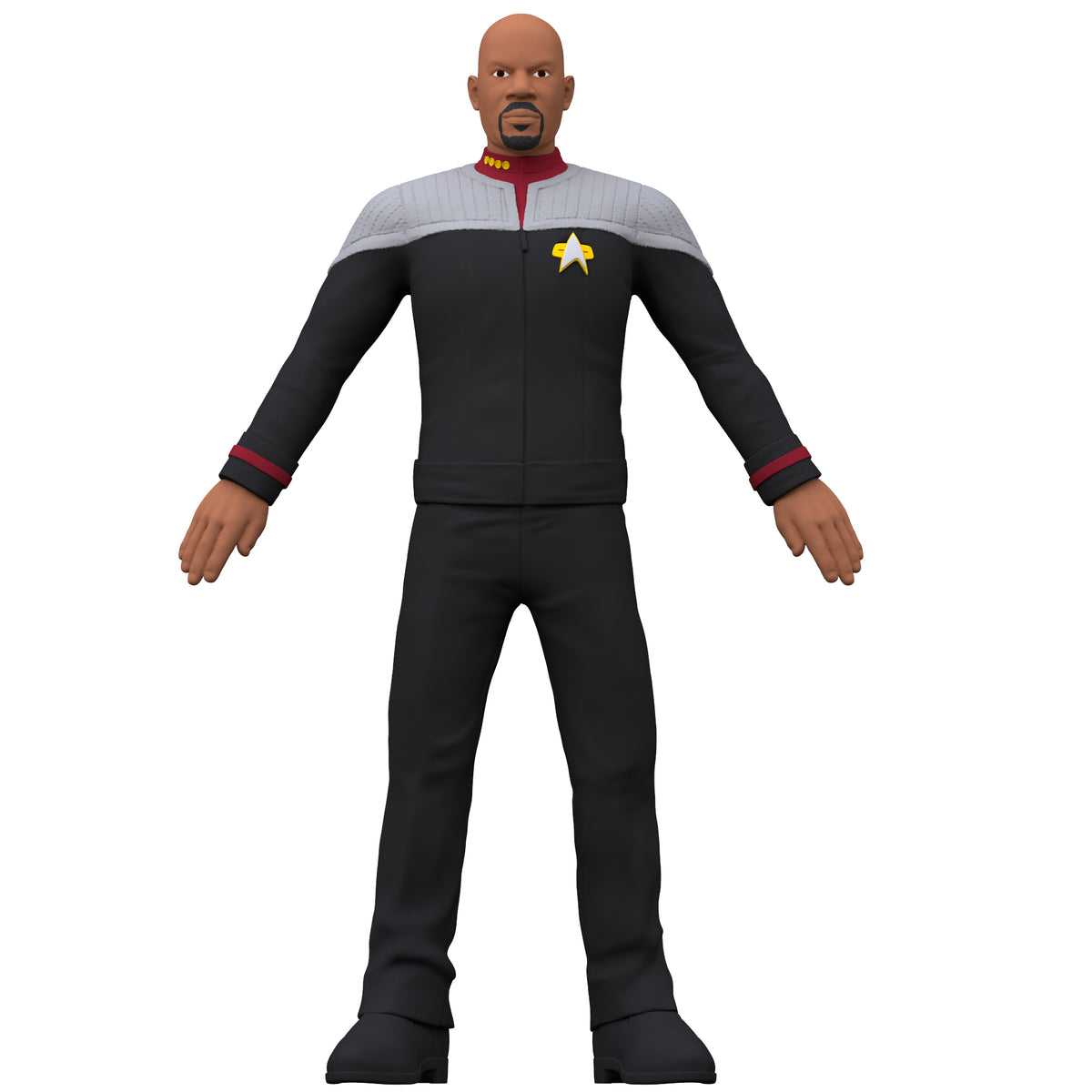 #55032 FlexFigs™ Star Trek™ Captain Sisko 5” Bendable Figure.    Min Qty 4