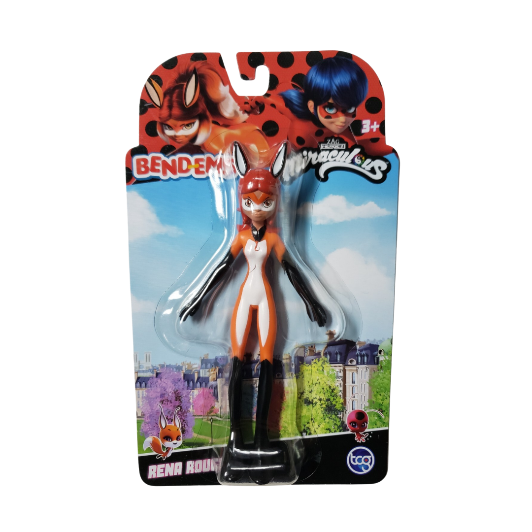#55049 FlexFigs™ Miraculous Rena Rouge 5.5" Bendable Figure.    Min Qty 12