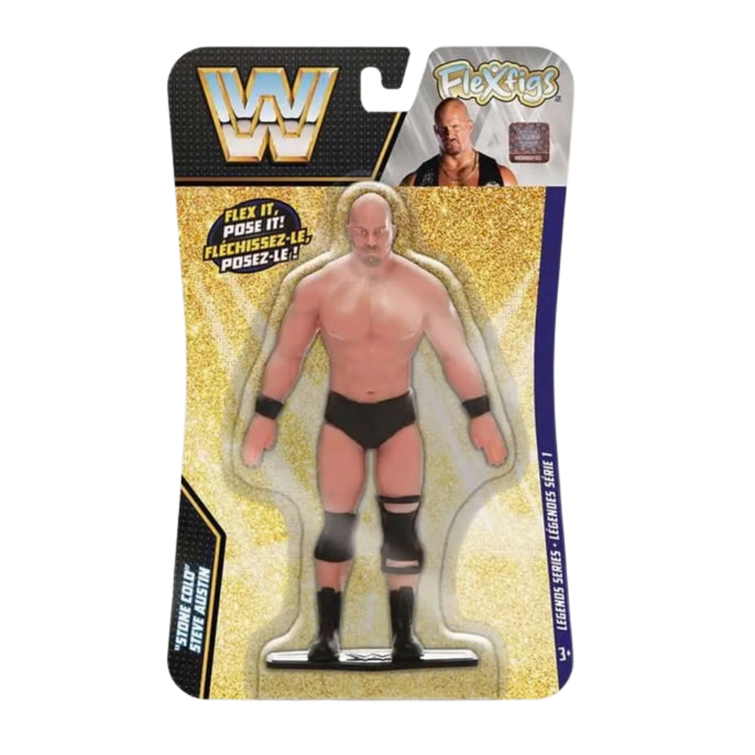 #55099 FlexFigs™ WWE “Stone Cold” Steve Austin 5¾" Bendable Figure.      Min Qty 4