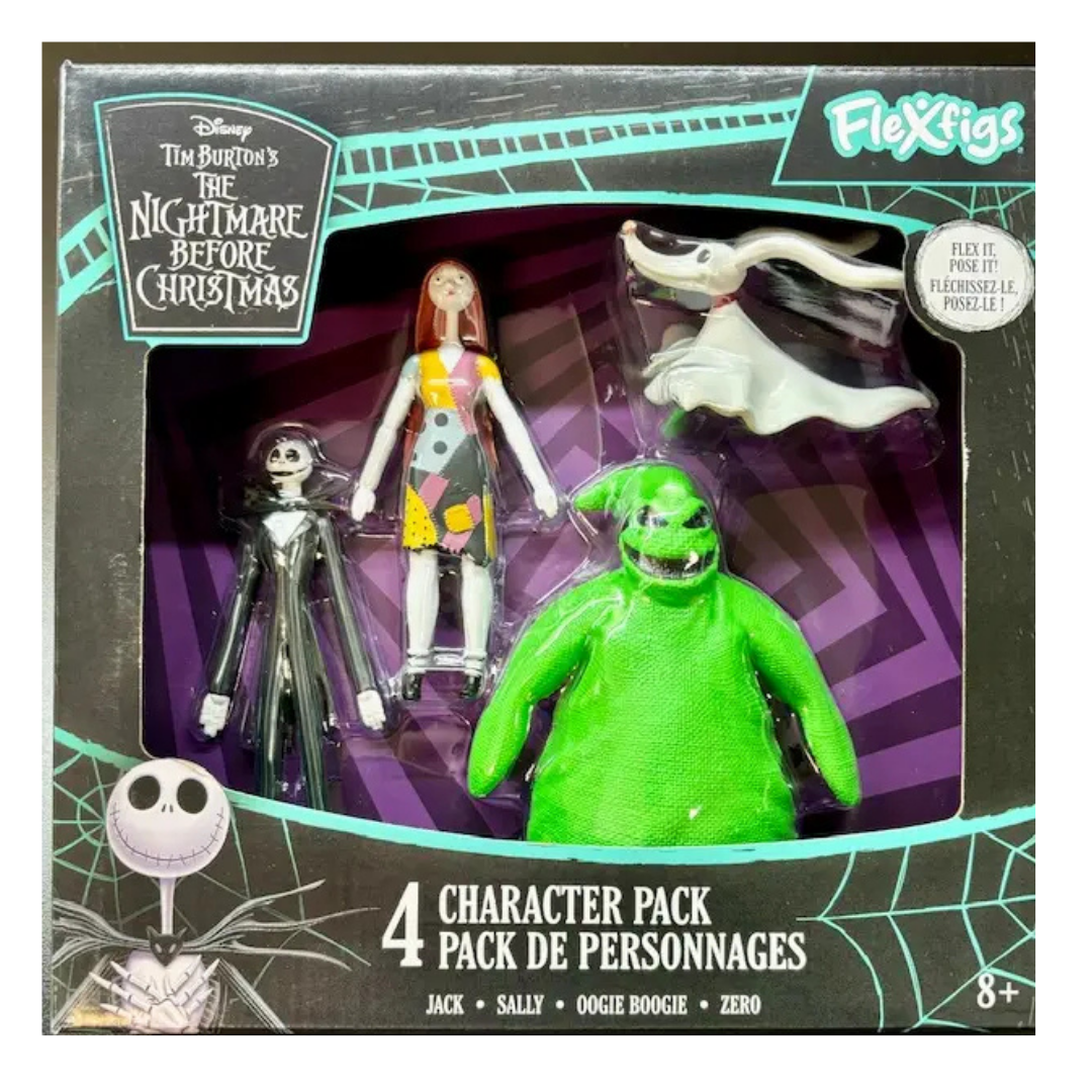 #55052 FlexFigs™ Disney The Nightmare Before Christmas 4-Character Pack.       Min Qty 2