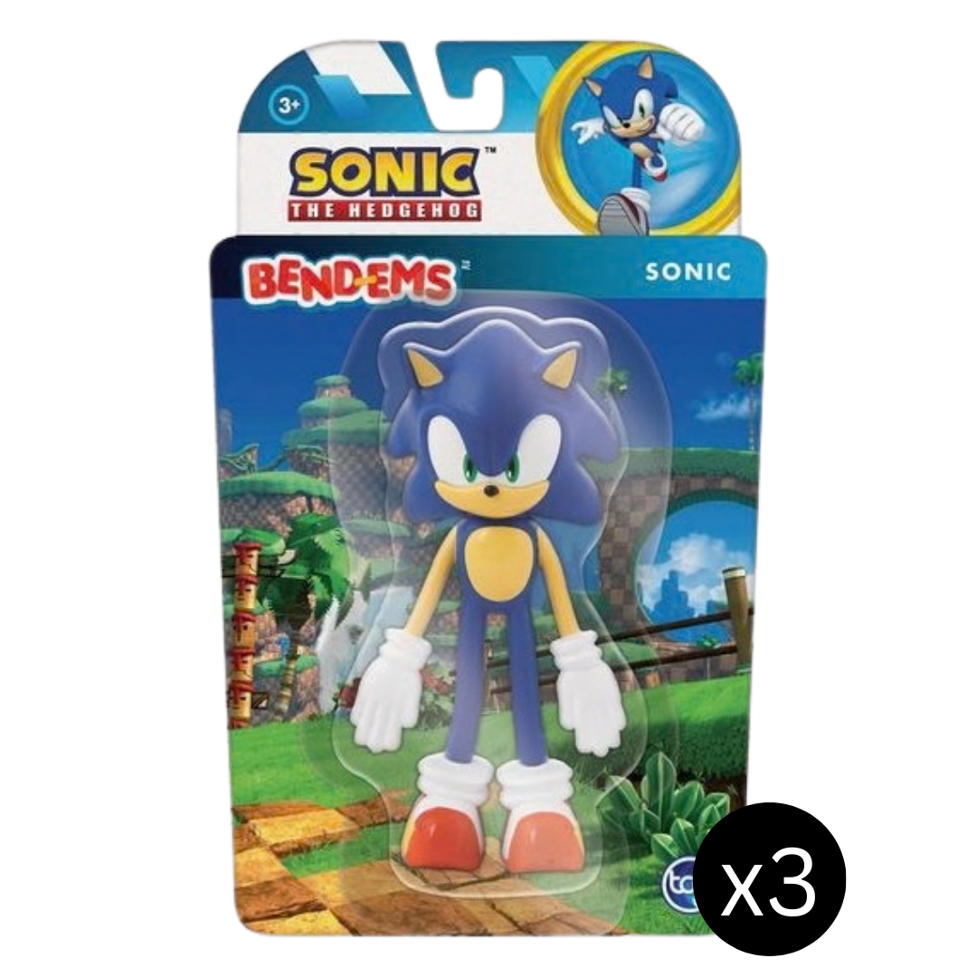 #55219 Sonic the Hedgehog FlexFigs 12-Pc Weighted Assortment.     Min Qty 12