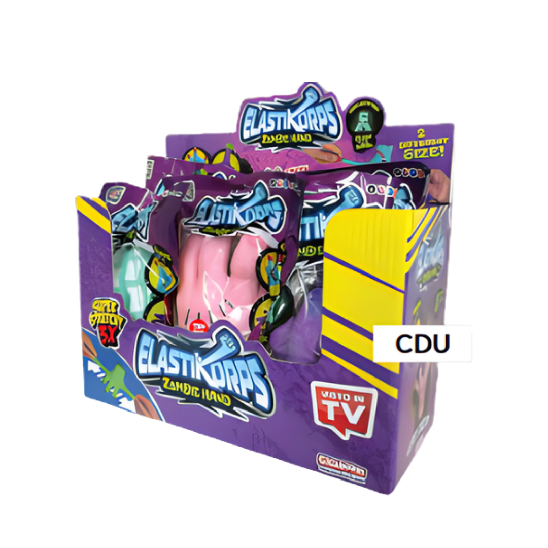 #ZOHASF 8" Elastikorps Zombie Hand Asst. 6/CDU.   Min Qty 6