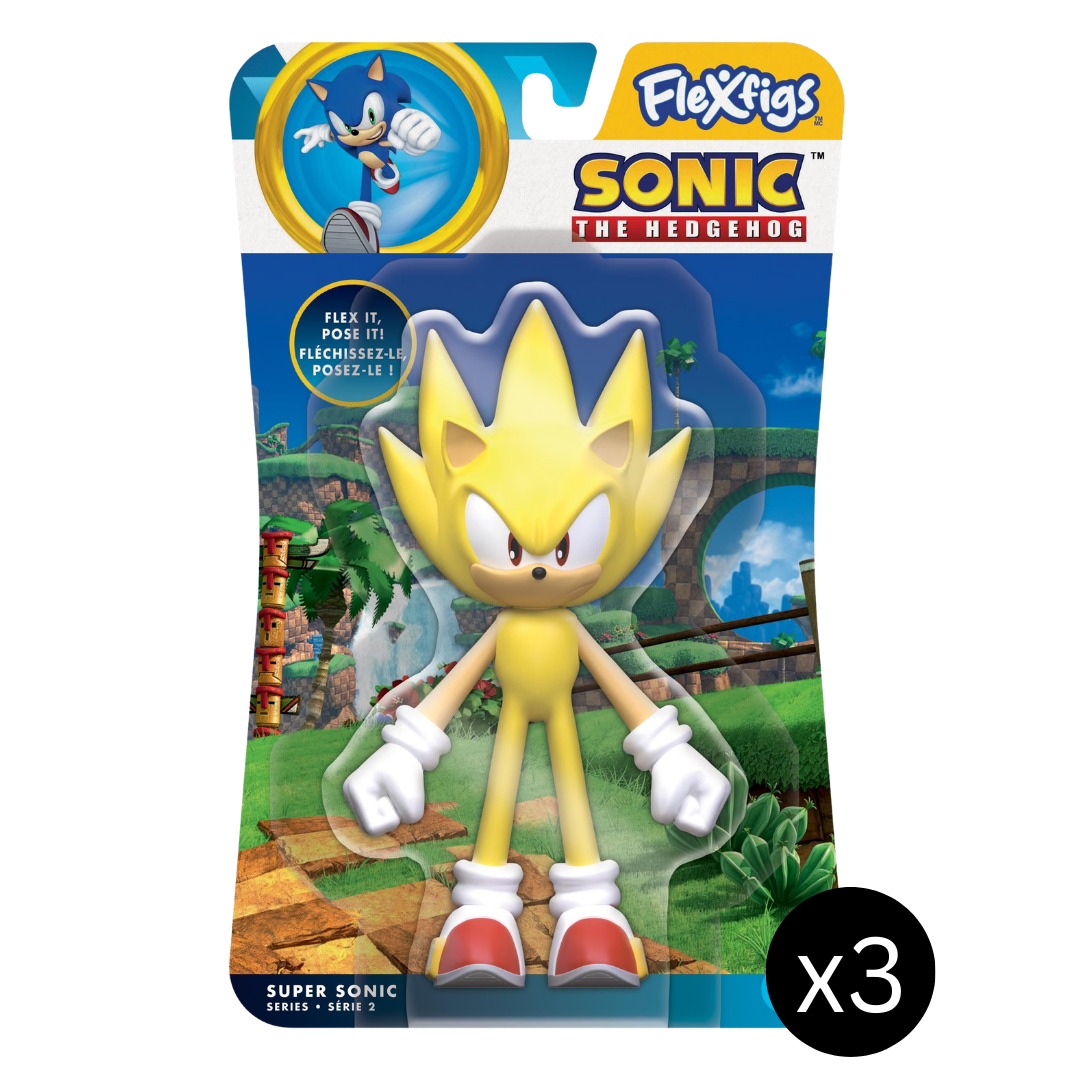 #55219 Sonic the Hedgehog FlexFigs 12-Pc Weighted Assortment.     Min Qty 12