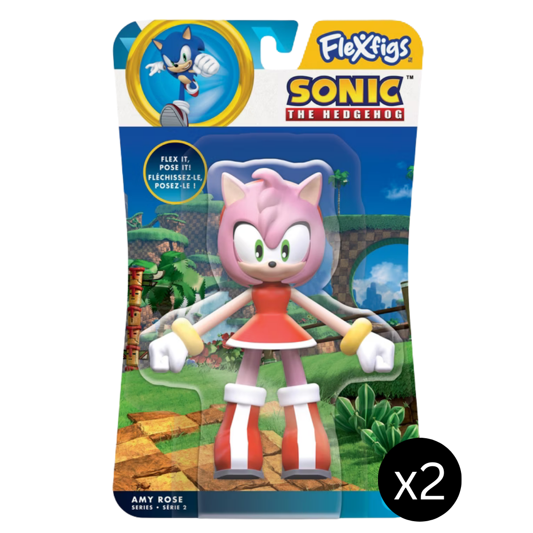 #55219 Sonic the Hedgehog FlexFigs 12-Pc Weighted Assortment.     Min Qty 12
