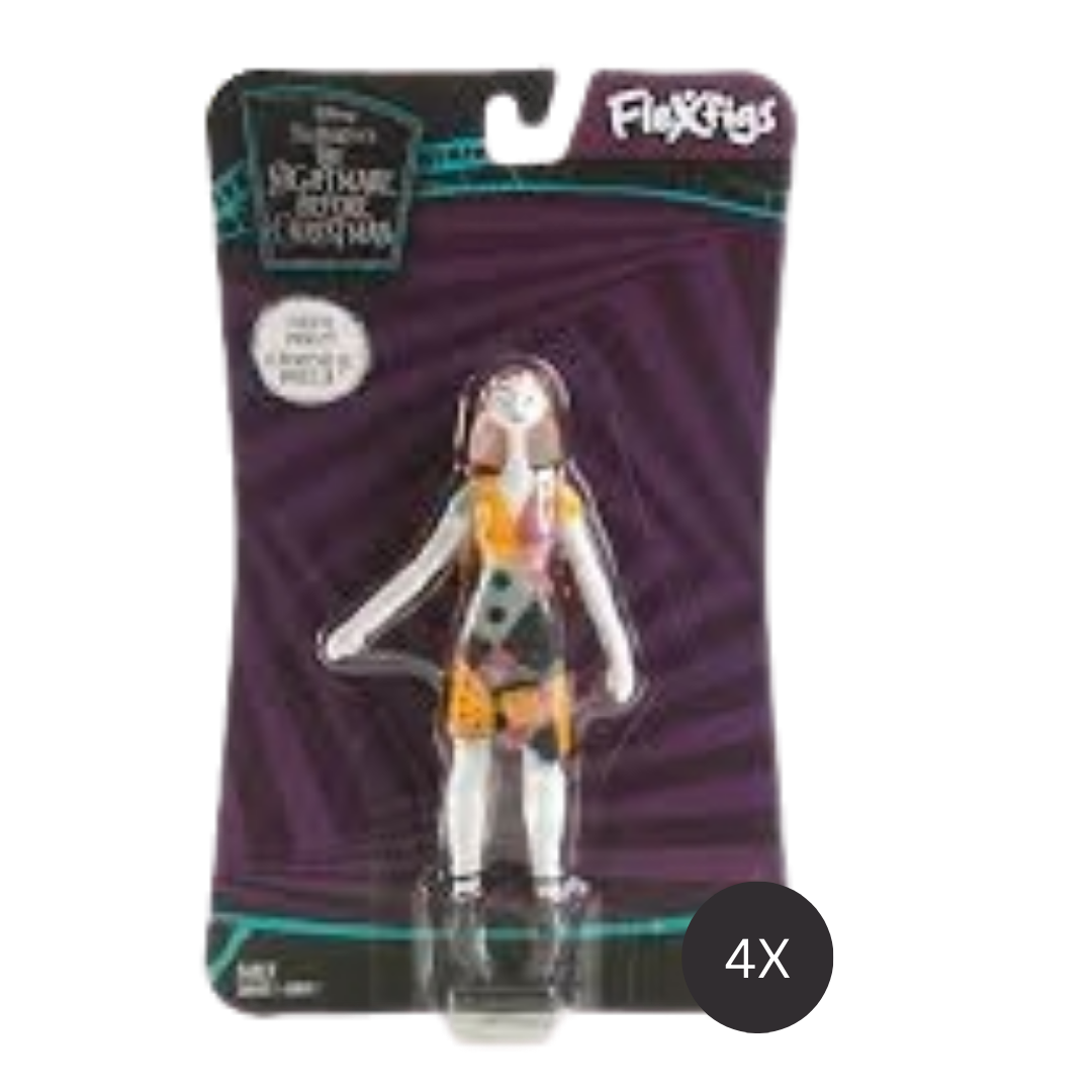 #55005 FlexFigs™ Nightmare Before Christmas 12-Pc Weighted Assortment (Jack, Sally, Zero & Oogie Boogie).  Min Qty 12