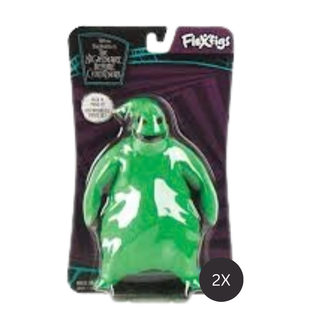 #55005 FlexFigs™ Nightmare Before Christmas 12-Pc Weighted Assortment (Jack, Sally, Zero & Oogie Boogie).  Min Qty 12