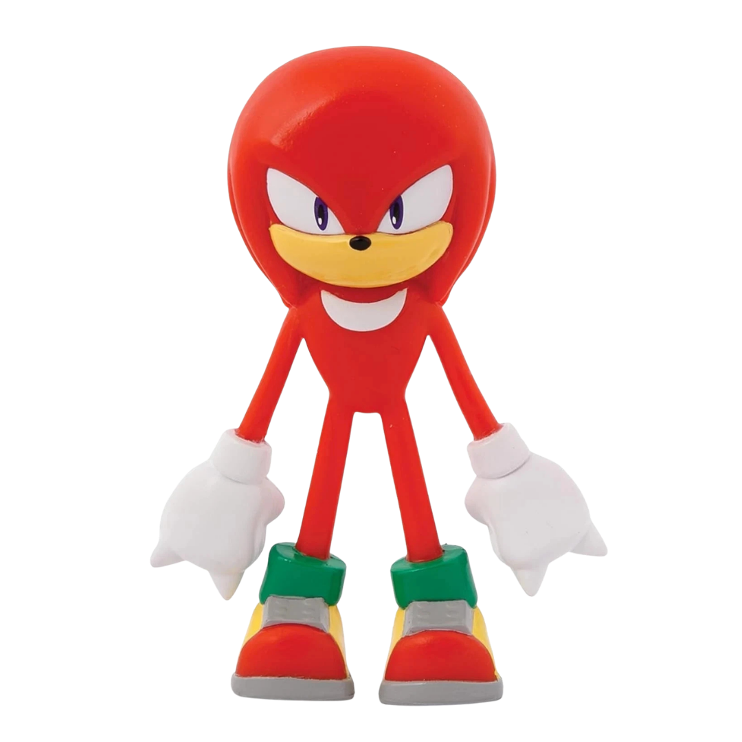#55223 Knuckles FlexFigs™ 4.5" Bendable Figure – Sonic The Hedgehog Series 1