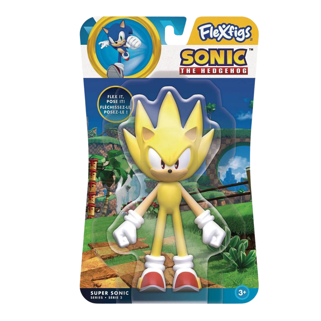 #55247 Super Sonic FlexFigs™ 4.5" Bendable Figure – Sonic The Hedgehog