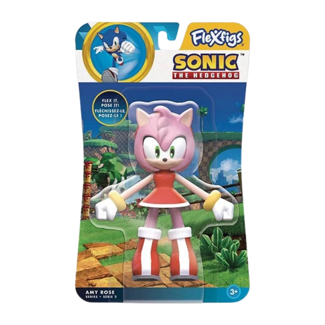 #55249 Amy Rose FlexFigs™ 4.5" Bendable Figure – Sonic The Hedgehog