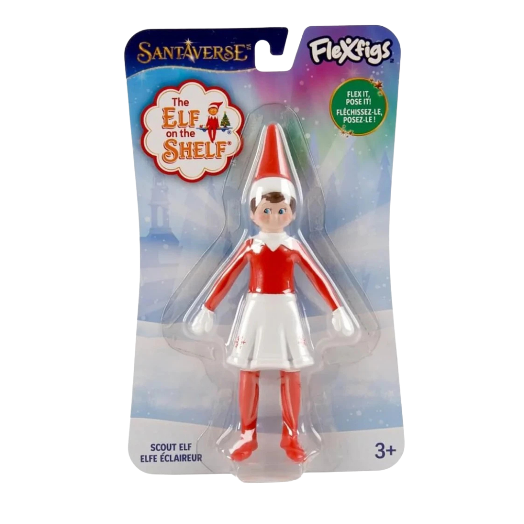 #58924 Elf on the Shelf® FlexFigs™ Scout Elf Girl Blue Eyes 5¾” Bendable Figure.    Min Qty 4
