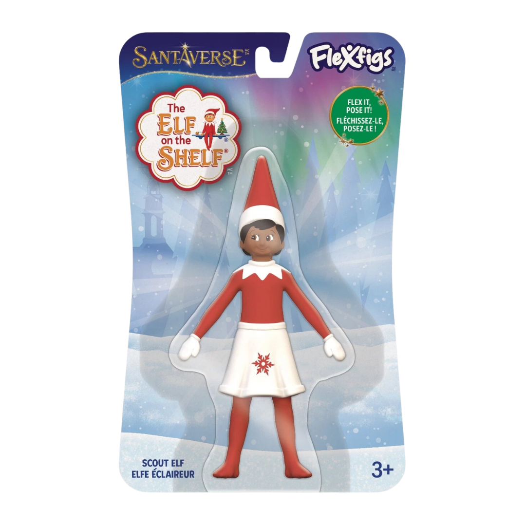 #58925 Elf Girl Brown Eyes 5¾"Elf on the Shelf® FlexFigs™.     Min Qty 4