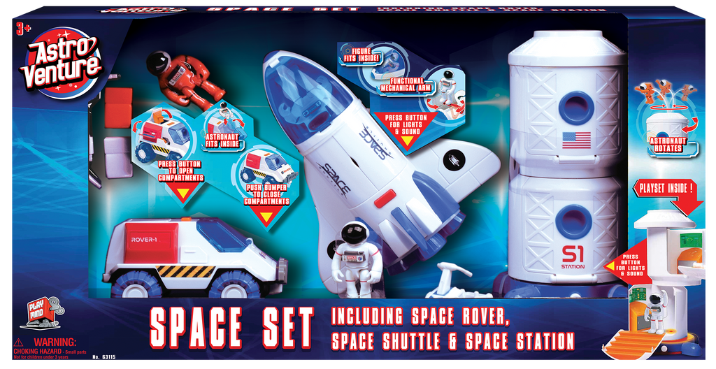 #63115 Astro Venture Space Set (Space Rover, Shuttle, Space Station)