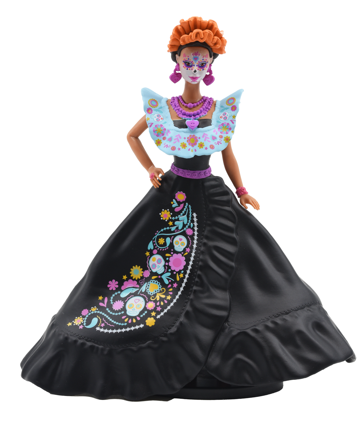 #790-004 Dia de los Muertos Barbie Collectible Figure – with Stand